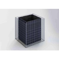 Gabiona Hochbeet, galvanisch verzinkter Stahl – silberfarben Gabiona Hochbeet, galvanisch verzinkter Stahl – silberfarben