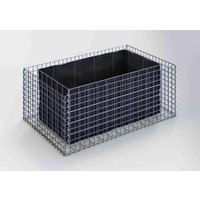 Gabiona Hochbeet, galvanisch verzinkter Stahl – silberfarben Gabiona Hochbeet, galvanisch verzinkter Stahl – silberfarben