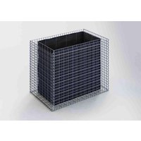 Gabiona Hochbeet, galvanisch verzinkter Stahl – silberfarben Gabiona Hochbeet, galvanisch verzinkter Stahl – silberfarben