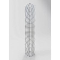 Gabiona Gabionensäule, feuerverzinkter Stahl – silberfarben Gabiona Gabionensäule, feuerverzinkter Stahl – silberfarben