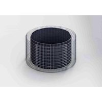 Gabiona Hochbeet, galvanisch verzinkter Stahl – silberfarben Gabiona Hochbeet, galvanisch verzinkter Stahl – silberfarben