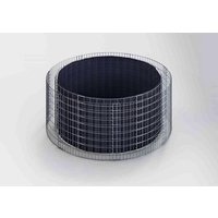 Gabiona Hochbeet, galvanisch verzinkter Stahl – silberfarben Gabiona Hochbeet, galvanisch verzinkter Stahl – silberfarben