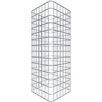 Gabiona Gabionensäule, silbergrau, Maschenweite 5 cm x 5 cm – silberfarben Gabiona Gabionensäule, silbergrau, Maschenweite 5 cm x 5 cm – silberfarben