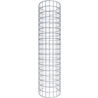 Gabiona Gabionensäule, silbergrau, Maschenweite 5 cm x 5 cm – silberfarben Gabiona Gabionensäule, silbergrau, Maschenweite 5 cm x 5 cm – silberfarben