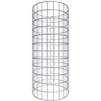 Gabiona Gabionensäule, silbergrau, Maschenweite 5 cm x 5 cm – silberfarben Gabiona Gabionensäule, silbergrau, Maschenweite 5 cm x 5 cm – silberfarben