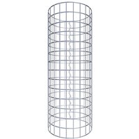 Gabiona Gabionensäule, silbergrau, Maschenweite 5 cm x 5 cm – silberfarben Gabiona Gabionensäule, silbergrau, Maschenweite 5 cm x 5 cm – silberfarben
