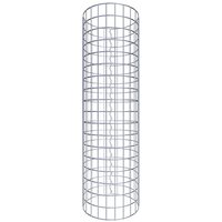 Gabiona Gabionensäule, silbergrau, Maschenweite 5 cm x 5 cm – silberfarben Gabiona Gabionensäule, silbergrau, Maschenweite 5 cm x 5 cm – silberfarben