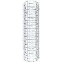 Gabiona Gabionensäule, silbergrau, Maschenweite 5 cm x 5 cm – silberfarben Gabiona Gabionensäule, silbergrau, Maschenweite 5 cm x 5 cm – silberfarben