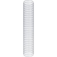 Gabiona Gabionensäule, silbergrau, Maschenweite 5 cm x 5 cm – silberfarben Gabiona Gabionensäule, silbergrau, Maschenweite 5 cm x 5 cm – silberfarben