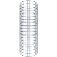 Gabiona Gabionensäule, silbergrau, Maschenweite 5 cm x 5 cm – silberfarben Gabiona Gabionensäule, silbergrau, Maschenweite 5 cm x 5 cm – silberfarben