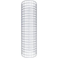 Gabiona Gabionensäule, silbergrau, Maschenweite 5 cm x 5 cm – silberfarben Gabiona Gabionensäule, silbergrau, Maschenweite 5 cm x 5 cm – silberfarben