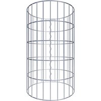 Gabiona Gabionensäule, silbergrau, Maschenweite 5 cm x 10 cm – silberfarben Gabiona Gabionensäule, silbergrau, Maschenweite 5 cm x 10 cm – silberfarben