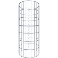 Gabiona Gabionensäule, silbergrau, Maschenweite 5 cm x 10 cm – silberfarben Gabiona Gabionensäule, silbergrau, Maschenweite 5 cm x 10 cm – silberfarben