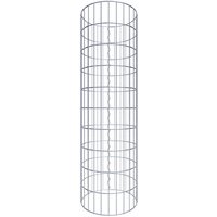 Gabiona Gabionensäule, silbergrau, Maschenweite 5 cm x 10 cm – silberfarben Gabiona Gabionensäule, silbergrau, Maschenweite 5 cm x 10 cm – silberfarben
