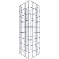 Gabiona Gabionensäule, silbergrau, Maschenweite 5 cm x 10 cm – silberfarben Gabiona Gabionensäule, silbergrau, Maschenweite 5 cm x 10 cm – silberfarben