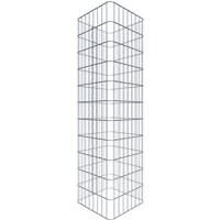 Gabiona Gabionensäule, silbergrau, Maschenweite 5 cm x 10 cm – silberfarben Gabiona Gabionensäule, silbergrau, Maschenweite 5 cm x 10 cm – silberfarben