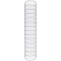 Gabiona Gabionensäule, silbergrau, Maschenweite 5 cm x 10 cm – silberfarben Gabiona Gabionensäule, silbergrau, Maschenweite 5 cm x 10 cm – silberfarben