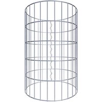 Gabiona Gabionensäule, silbergrau, Maschenweite 5 cm x 10 cm – silberfarben Gabiona Gabionensäule, silbergrau, Maschenweite 5 cm x 10 cm – silberfarben