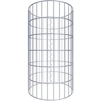 Gabiona Gabionensäule, silbergrau, Maschenweite 5 cm x 10 cm – silberfarben Gabiona Gabionensäule, silbergrau, Maschenweite 5 cm x 10 cm – silberfarben