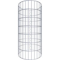 Gabiona Gabionensäule, silbergrau, Maschenweite 5 cm x 10 cm – silberfarben Gabiona Gabionensäule, silbergrau, Maschenweite 5 cm x 10 cm – silberfarben