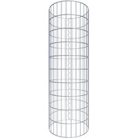 Gabiona Gabionensäule, silbergrau, Maschenweite 5 cm x 10 cm – silberfarben Gabiona Gabionensäule, silbergrau, Maschenweite 5 cm x 10 cm – silberfarben