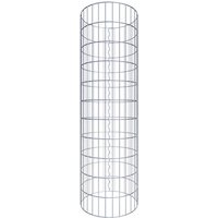 Gabiona Gabionensäule, silbergrau, Maschenweite 5 cm x 10 cm – silberfarben Gabiona Gabionensäule, silbergrau, Maschenweite 5 cm x 10 cm – silberfarben