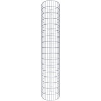 Gabiona Gabionensäule, silbergrau, Maschenweite 5 cm x 10 cm – silberfarben Gabiona Gabionensäule, silbergrau, Maschenweite 5 cm x 10 cm – silberfarben