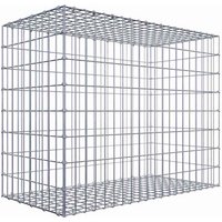 Gabiona Gabione, silbergrau, Maschenweite 5 cm x 10 cm, C-Ring – silberfarben Gabiona Gabione, silbergrau, Maschenweite 5 cm x 10 cm, C-Ring – silberfarben