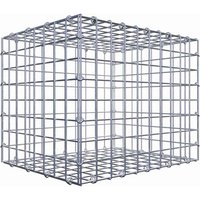 Gabiona Gabione, silbergrau, Maschenweite 5 cm x 5 cm, C-Ring – silberfarben Gabiona Gabione, silbergrau, Maschenweite 5 cm x 5 cm, C-Ring – silberfarben