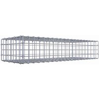 Gabiona Gabione, silbergrau, Maschenweite 5 cm x 5 cm, C-Ring – silberfarben Gabiona Gabione, silbergrau, Maschenweite 5 cm x 5 cm, C-Ring – silberfarben