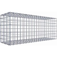 Gabiona Gabione, silbergrau, Maschenweite 5 cm x 5 cm, C-Ring – silberfarben Gabiona Gabione, silbergrau, Maschenweite 5 cm x 5 cm, C-Ring – silberfarben