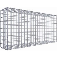 Gabiona Gabione, silbergrau, Maschenweite 5 cm x 5 cm, C-Ring – silberfarben Gabiona Gabione, silbergrau, Maschenweite 5 cm x 5 cm, C-Ring – silberfarben