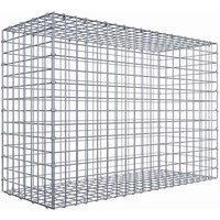 Gabiona Gabione, silbergrau, Maschenweite 5 cm x 5 cm, C-Ring – silberfarben Gabiona Gabione, silbergrau, Maschenweite 5 cm x 5 cm, C-Ring – silberfarben