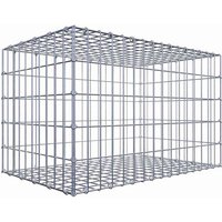 Gabiona Gabione, silbergrau, Maschenweite 5 cm x 10 cm, C-Ring – silberfarben Gabiona Gabione, silbergrau, Maschenweite 5 cm x 10 cm, C-Ring – silberfarben