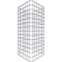 Gabiona Gabionensäule, silbergrau, Maschenweite 5 cm x 5 cm – silberfarben Gabiona Gabionensäule, silbergrau, Maschenweite 5 cm x 5 cm – silberfarben