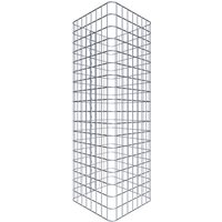Gabiona Gabionensäule, silbergrau, Maschenweite 5 cm x 5 cm – silberfarben Gabiona Gabionensäule, silbergrau, Maschenweite 5 cm x 5 cm – silberfarben