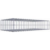 Gabiona Gabione, silbergrau, Maschenweite 5 cm x 10 cm, C-Ring – silberfarben Gabiona Gabione, silbergrau, Maschenweite 5 cm x 10 cm, C-Ring – silberfarben