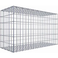 Gabiona Gabione, silbergrau, Maschenweite 5 cm x 10 cm, C-Ring – silberfarben Gabiona Gabione, silbergrau, Maschenweite 5 cm x 10 cm, C-Ring – silberfarben