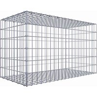 Gabiona Gabione, silbergrau, Maschenweite 5 cm x 10 cm, C-Ring – silberfarben Gabiona Gabione, silbergrau, Maschenweite 5 cm x 10 cm, C-Ring – silberfarben