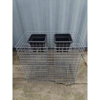 Gabiona Gabione, feuerverzinkter Stahl – silberfarben Gabiona Gabione, feuerverzinkter Stahl – silberfarben