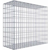 Gabiona Gabione, silbergrau, Maschenweite 5 cm x 10 cm, C-Ring – silberfarben Gabiona Gabione, silbergrau, Maschenweite 5 cm x 10 cm, C-Ring – silberfarben