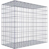 Gabiona Gabione, silbergrau, Maschenweite 5 cm x 10 cm, C-Ring – silberfarben Gabiona Gabione, silbergrau, Maschenweite 5 cm x 10 cm, C-Ring – silberfarben