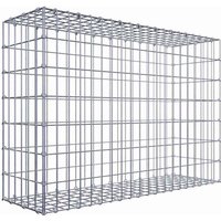 Gabiona Gabione, silbergrau, Maschenweite 5 cm x 10 cm, C-Ring – silberfarben Gabiona Gabione, silbergrau, Maschenweite 5 cm x 10 cm, C-Ring – silberfarben