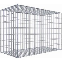 Gabiona Gabione, silbergrau, Maschenweite 5 cm x 10 cm, C-Ring – silberfarben Gabiona Gabione, silbergrau, Maschenweite 5 cm x 10 cm, C-Ring – silberfarben
