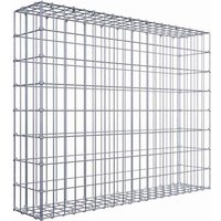 Gabiona Gabione, silbergrau, Maschenweite 5 cm x 10 cm, C-Ring – silberfarben Gabiona Gabione, silbergrau, Maschenweite 5 cm x 10 cm, C-Ring – silberfarben