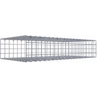 Gabiona Gabione, silbergrau, Maschenweite 5 cm x 5 cm, C-Ring – silberfarben Gabiona Gabione, silbergrau, Maschenweite 5 cm x 5 cm, C-Ring – silberfarben