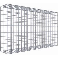 Gabiona Gabione, silbergrau, Maschenweite 5 cm x 5 cm, C-Ring – silberfarben Gabiona Gabione, silbergrau, Maschenweite 5 cm x 5 cm, C-Ring – silberfarben