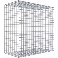 Gabiona Gabione, silbergrau, Maschenweite 5 cm x 5 cm, C-Ring – silberfarben Gabiona Gabione, silbergrau, Maschenweite 5 cm x 5 cm, C-Ring – silberfarben