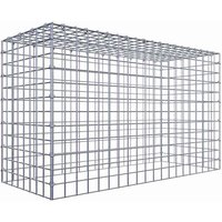 Gabiona Gabione, silbergrau, Maschenweite 5 cm x 5 cm, C-Ring – silberfarben Gabiona Gabione, silbergrau, Maschenweite 5 cm x 5 cm, C-Ring – silberfarben