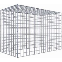 Gabiona Gabione, silbergrau, Maschenweite 5 cm x 5 cm, C-Ring – silberfarben Gabiona Gabione, silbergrau, Maschenweite 5 cm x 5 cm, C-Ring – silberfarben